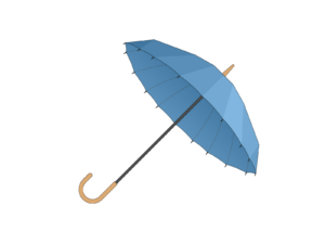 アンブレラファンドをイメージした傘のイラスト