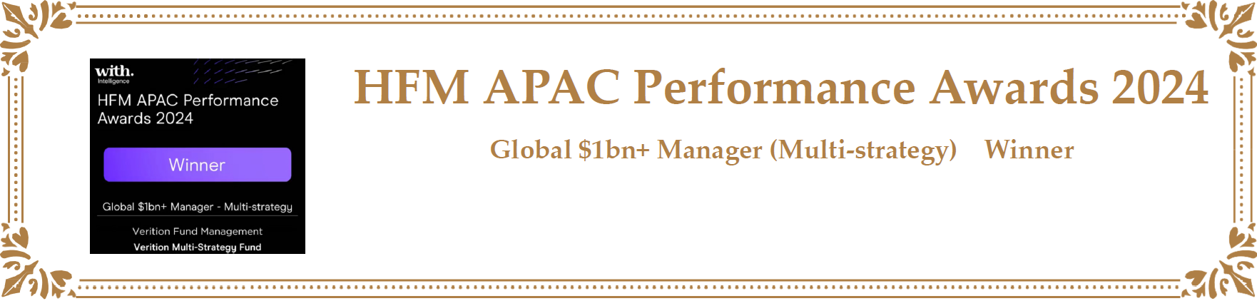 HFM APAC Performance Awards 2024
